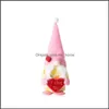 Andra festliga festförsörjningar hem Garden Valentine Day Gnomes Cupids Arrow Rudolph Plush Toys Gifts To Girl Friend Office Tabletop Decorat