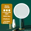 Miroir de maquillage Rechargeable 3 couleurs avec support d'écran tactile lumière LED lampe de voyage Table cosmétique bureau 20 #220509