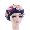 BeanieSkl Casquettes Chapeaux Chapeaux Foulards Gants Accessoires De Mode Femmes Imitation Soie Turban Élastique Musulman Chapeau Chemo Cap Floral Print5615665