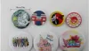 Custom Tinplate Badge Skräddarsy logo Round Badge Promotion Presentklubb Graduation Souvenir Små present Smile Face Name ID Pin Badges Tag