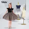 Vikita Party Dresses for Girls Fidrile Stars LEXINS brilhante vestidos garota