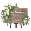 Couronnes De Fleurs Décoratives Artificielle Eucalyptus Rose Porte Linteau Tenture Décoration Guirlande Décoration De Mariage EuropéenDécoratif