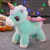 28-45 cm doux mignon licorne en peluche bébé apaiser dormir poupée Animal en peluche cheval en peluche jouets cadeaux de noël pour les filles enfants