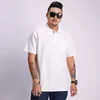 Heren Polos Summer Mens Shirt Daily Men Tops TEES BEDRIJFS LOSE KORTE MOEVE comfortabele plus size shirts 6xl 7xl 8xlmen's Men'smen's's