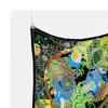 ツイルシルクスカーフ女性カラフルな絵画スクエアバンダナスモールヒジャーブファウラーズタイヘッドバンドネッカチーフ53cm