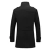 Winter Men Coat Fashion Fleece Lined Thick Warm Woolen Coats Autumn Overcoat Male Wool Blend Jackets Men's Brand Clothing & Blends T220810