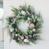 Dekorativa blommor kransar dörrdekorationer påsk semester krans ornamen hängande hem dekorekorativ