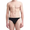 Slip de sport à séchage rapide Slip de bain Double usage Sexy Élastique Boucle en métal noir Hommes Femmes Même style NeutralUnderpa