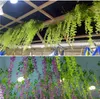 Dekoracyjne kwiaty wieńce 75/110 cm Artifical Wisteria 6/12PCS Floral Plant Vine Garland na pokój dekoracje ogrodowe Wedding Arch Home Dec