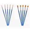 Paint Brushes for Kids Artists Painters Beginners Student Round Flat Small Brush for Crafts Detail Painting XBJK2207