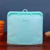 Bolsa de alimentos reutilizável de silicone Recipientes à prova