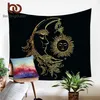 Beeddingoutlet Gold Moon مرافقة Sun Tapestry Wall Bohemian Wall Hanging Retro Fabric Home Decor