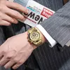 Factory Price Reloj Hombre Customized Brand Watch Wrist Waterproof Chronograph Wristwatch Luxury Men Quartz Watch