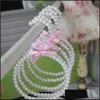 Abs Pearl Scarf Tie Hangers Colorf Round Circle Scarves Plastic Rack Hanging Antiskid Seamless 10pcs Wholesale Drop Delivery 2021 Racks Cl