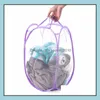 Nytt mesh tyg fällbart pop -up smutsiga kläder tvätt tvättkorg väska bin hamper förvaring för hemhuse Housekee Använd 100st/Lot SN534 Drop Deli
