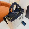 Luksusowe dla kobiet torby na zakupy mody projektantka krzyżowa torba na ramię torebki torebki Trójkąt Trójkąt wysokiej jakości duży kondensat245J