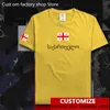 Géorgie hommes t-shirts gratuit maillot personnalisé bricolage nom numéro 100 coton t-shirt pays sportif footballeur GEO géorgien 220616