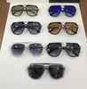Lunettes de soleil pilotes vintage 674 Black Silver Grey Men Ombed Men Sport Sunglasses Lunettes UV avec Box258Y