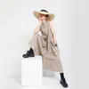 Casual Dresses Summer Elegant Ladies Dress Solid Color Loose Women Cotton High Quality Female T24Casual