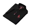 2022 Sommar medelålders Business Short-Sleeved Polo Shirt Mäns Mode Tidvatten Brand Casual Lapel Bomull Mäns Kortärmad T-shirt