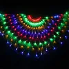 EU / US-kontakt 3 Peacock Mesh Net LED-strängljus Utomhus Fairy Garland för bröllop Julårsfest dekoration 220408