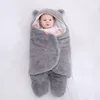 Couvertures Swaddling Baby Sac de couchage Ultra-Doux Fluffy Polaire Né Sleepsack Couverture Infantile Garçons Filles VêtementsSleeping Nursery W212O