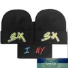 Knitted Hat Autumn and Winter Ch Warm Wool Hats Green Sex Letter Embroidery Men's Fashionable Outdoor Pullover Beanie cap Women