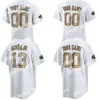 Новый 2022 All-Star Game Gold Baseball Jersey Dansby Swanson Ronald Acuna Jr. Clayton Kershaw Mookie Betts Manny Machado Joe Musgrove Nolan