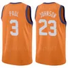 Imprimir Basquete Mikal Bridges Jersey 25 Chris Paul 3 Cameron Johnson 23 Devin Booker 1 Deandre Ayton 22 Roxo Preto City Ganhou