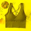 Yoga Outfit Women Gym Running Fitness Workout Sports Top Seamless Anti-sweat Shockproof Padded Bras Breathable BraYoga