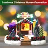 Party Decoration Christmas Led Light Snow House Luminous Village Building for Home Xmas Gifts Rok 2022