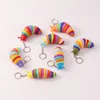 Niedliche Zappel -Slug -Spielzeug artikulierte flexible 3D -Slug -Schlüsselbund -Gelenke Kräuselte Stressspielzeug für Kinder Aldult frei von Epack Y03