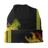 Berets Cool Rasta Lion of Judah Art Skullies czapki czapki jesienne zima mężczyźni kobiety czapka dorosła ciepłe wielofunkcyjne czapki z czapką na dzianie 3040957