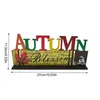 Party Decoration Thanksgiving Wooden Fall Signs Table Decorations Harvest Centerpieces Autumn Wood OrnamentsParty DecorationParty