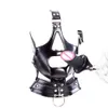 Harnais de bouche en cuir PU ouvert harnais BDSM sangle de Bondage de retenue sur Silicone gode Gag pénis jouet Oral pour Couple