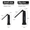 New LED Work Flashlight USB Rechargeable Built-in Battery Pack Multi-function Folding Light COB Camping Flashlight With Magnet Torch