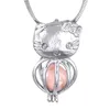 Pendanthalsband Klassiska tjockt korshalsband Rosestones Cage Silver Plated Jewelry PP13 Pendant