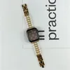 Substituição de faixa de pulso de loop de pulseira de contas de contas de contas de luxo para Apple Watch Series 7 6 5 4 3 SE 41mm 44mm 45mm