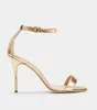 brands Women Luxury designer high heels Chaos Nude Leather Sandal Metallic ankle strap stiletto summer sandals JAK3