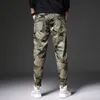 Męskie spodnie Summer cienki kamuflaż armia menu bawełniane wojskowe swobodne spodnie man marka odzież joggingowe dresowe presie mężczyzn m-4xlmen's