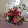 Dekoration bröllopsdekorationer Backdrop Frame Wedding Centerpieces Stands Flower Arrangement Clear Vase Crystal Cake Stand Candle Holder Make213