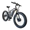 NY SMLRO V3 DUBBEL MOTOR FULL Suspension Electric Bicycle 48V17.5An Samsung Battery 2000W Ebike 7 Speed ​​Fat Däck Elektrisk cykel