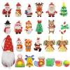 2022 Kerstboom hangers Xmas Advent Countdown -kalender met 24 prachtige mooie Santa Snowman Moose Pendant