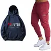 Herrespår mode mellansvarumärke mäns set tracksuit sportkläder spår kostymer manliga sweatsuit korta ärmar 2 bit setmen's