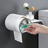 Dispenser per carta igienica impermeabile Porta carta igienica Scatola per fazzoletti da bagno Accessori per la conservazione di rotoli da parete 220523