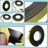 New Sealing Strips 3 Meter Other Building Supplies Window Door Foam Adhesive Draught Excluder Strip Tape Adhesives Rubber Weather Drop Deliv