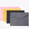 Filing Supplies A4 Felt Document Bag Snap Button File Envelope Storage Bags Document Pouch Files Sorting Folder Office School ZL0291 By Ocean Freight