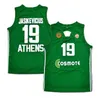 Nikivip Custom Sarunas Jasikevicius #19 Basketball Jersey Panathinaikos Athene EuroLeague Baloncesto Europeo Men's genaaid Green elk naamnummer