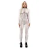 Festive & Partys Supplies Halloween Party Costume Halloween Skeleton 3D Digital Printing Ladies Cosplay Long Sleeve Zipper Tight Bodysuit Holloween Tights ZL1242