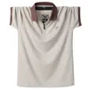 Прибытие мода Camisa Masculina хлопковая дышащая рубашка мужская рубашка-поло с двойной боковой полосой Slim Fit 220614